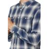 Lucky Brand Mens Buffalo Plaid Knit Shirt(Indigo Plaid)