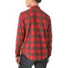 Lucky Brand Mens Buffalo Plaid Knit Shirt(Red Multi)