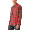 Lucky Brand Mens Buffalo Plaid Knit Shirt(Red Multi)