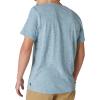 Lucky Brand Mens Short Sleeve Linen Henley Shirt(Aegean Blue)