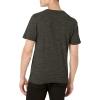 Lucky Brand Mens Short Sleeve Linen Henley Shirt(Black)