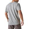 Lucky Brand Mens Short Sleeve Linen Henley Shirt(Blackened Pearl)