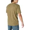 Lucky Brand Mens Short Sleeve Linen Henley Shirt(Dark Olive)