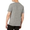 Lucky Brand Mens Short Sleeve Linen Henley Shirt(Heather Grey)