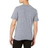 Lucky Brand Mens Short Sleeve Linen Henley Shirt(Insignia Blue)