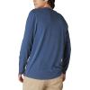 Lucky Brand Mens Venice Burnout Stripe Long Sleeve Notch Neck TeeVenice Burnout Stripe Long Sleeve Notch Neck Tee(Blueberry)