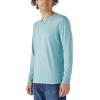 Lucky Brand Mens Venice Burnout Stripe Long Sleeve Notch Neck TeeVenice Burnout Stripe Long Sleeve Notch Neck Tee(Cameo Blue)