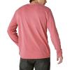 Lucky Brand Mens Venice Burnout Stripe Long Sleeve Notch Neck TeeVenice Burnout Stripe Long Sleeve Notch Neck Tee(Cardinal)