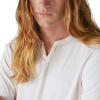 Lucky Brand Mens Venice Burnout Stripe Long Sleeve Notch Neck TeeVenice Burnout Stripe Long Sleeve Notch Neck Tee(Marshmallow)