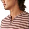 Lucky Brand Mens Venice Burnout Stripe Long Sleeve Notch Neck TeeVenice Burnout Stripe Long Sleeve Notch Neck Tee(Multi)