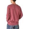Lucky Brand Mens Venice Burnout Stripe Long Sleeve Notch Neck TeeVenice Burnout Stripe Long Sleeve Notch Neck Tee(Pomegranate)