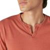 Lucky Brand Mens Venice Burnout Stripe Long Sleeve Notch Neck TeeVenice Burnout Stripe Long Sleeve Notch Neck Tee(Potters Clay)