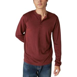 Lucky Brand Mens Tencel Jersey Long Sleeve Henley(Port Royale)