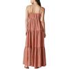 Lucky Brand Women’s Women’s Paisley Tiered Maxi Dress(Aragon Multi)