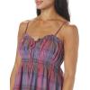 Lucky Brand Women’s Women’s Plaid Smocked Sweetheart Mini(Mellow Mauve Plaid)