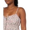 Lucky Brand Women’s Women’s Printed Smocked Sweetheart Mini(Pink Champagne Multi)