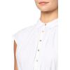 Solid Smocked Dropped Waist MIDI Dress(Bright White)