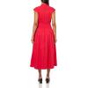 Solid Smocked Dropped Waist MIDI Dress(Lollipop)