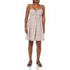 Lucky Brand Women’s Women’s Printed Smocked Sweetheart Mini(Pink Champagne Multi)