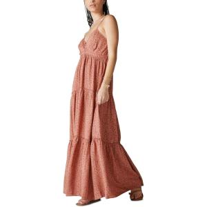 Lucky Brand Women’s Women’s Paisley Tiered Maxi Dress(Aragon Multi)