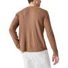 Lucky Brand Mens Men’s Garment Dye Thermal Crew(Coffee Liqueur)