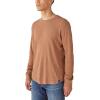 Lucky Brand Mens Men’s Garment Dye Thermal Crew(Pecan Pie)