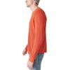 Lucky Brand Mens Men’s Garment Dye Thermal Crew(Pureed Pumpkin)