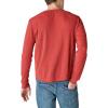 Lucky Brand Mens Men’s Garment Dye Thermal Crew(Rio Red)