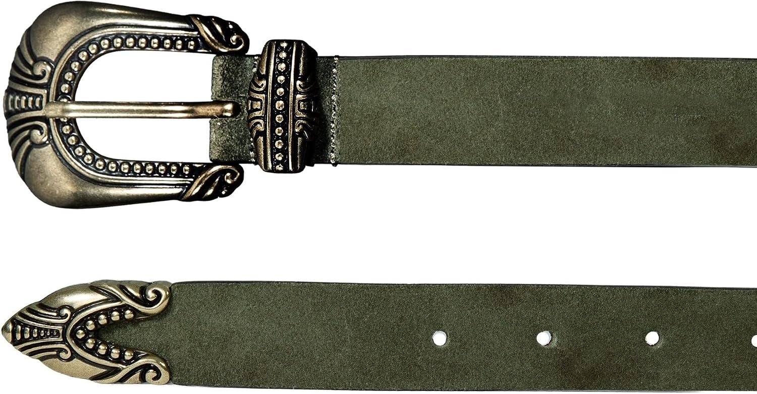 image:imageLucky Brand Womens Fashion Leather Belt Stylish Trend Classic Modern Jean Pant Skirt DressSuede Olive