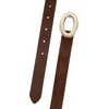 Lucky Brand Women’s Fashion Leather Belt | Stylish | Trend | Classic | Modern | Jean | Pant | Skirt | Dress(Oval Suede – Cognac)