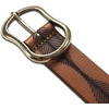 Lucky Brand Women’s Fashion Leather Belt | Stylish | Trend | Classic | Modern | Jean | Pant | Skirt | Dress(Vintage Embossed – Tan)
