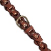 Lucky Brand Women’s Studded Leather Belt | Stylish | Classic | Modern | Jeans | Pants | Skirt | Dress(Braided Stud – Tan)