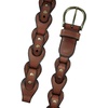 Lucky Brand Women’s Studded Leather Belt | Stylish | Classic | Modern | Jeans | Pants | Skirt | Dress(Braided Stud – Tan)