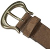 Lucky Brand Women’s Studded Leather Belt | Stylish | Classic | Modern | Jeans | Pants | Skirt | Dress(Suede Leaf – Brown)
