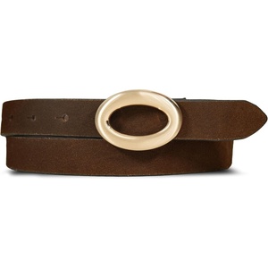 Lucky Brand Women’s Fashion Leather Belt | Stylish | Trend | Classic | Modern | Jean | Pant | Skirt | Dress(Oval Suede – Cognac)