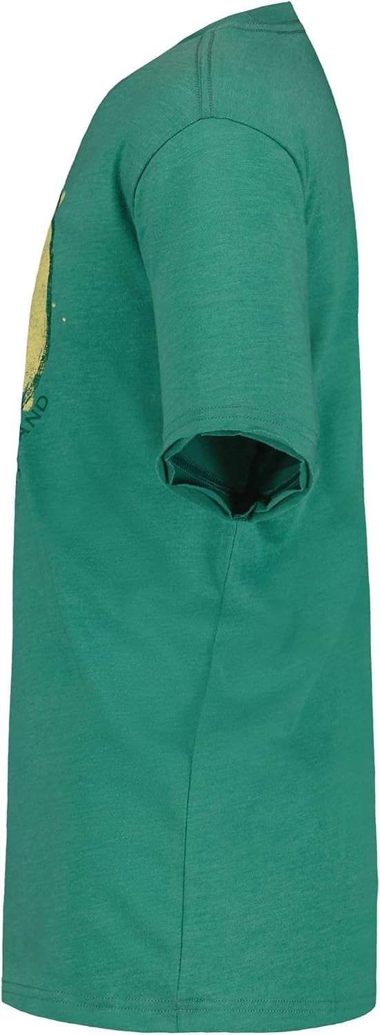 image:imageLucky Brand Boys Short Sleeve Graphic Crew Neck TShirt Soft Comfortable Relaxed FitMelty Smile Bottle Green
