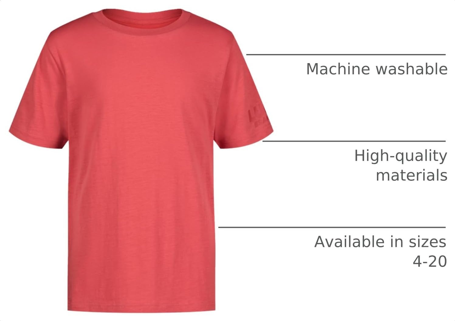 image:imageLucky Brand Boys Short Sleeve Graphic Crew Neck TShirt Soft Comfortable Relaxed FitSangria