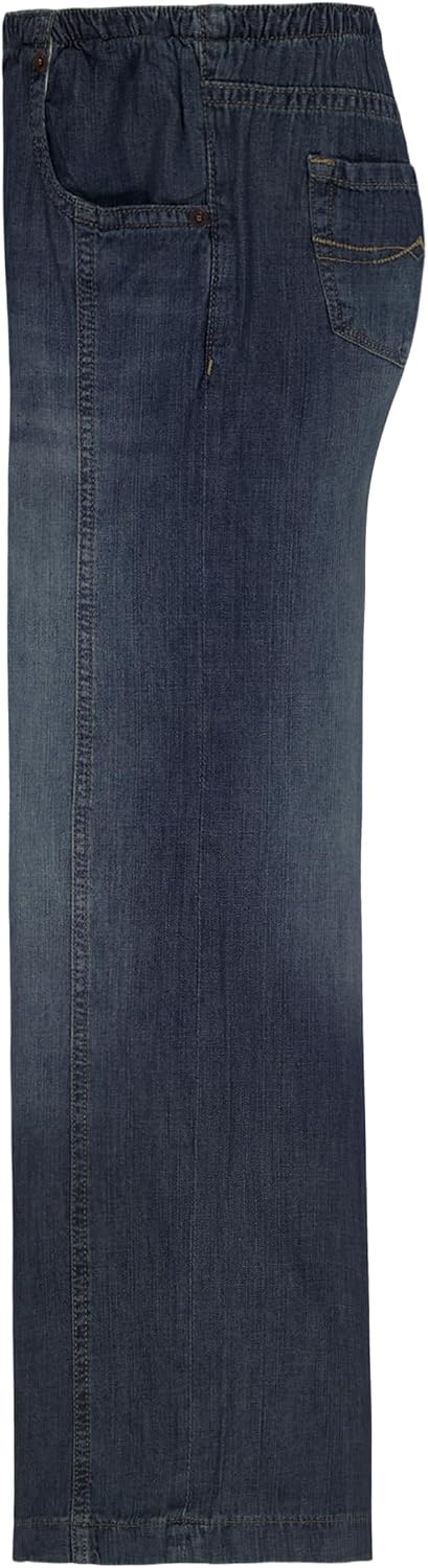 image:imageLucky Brand Girls Pullon MidRise Easy Relaxed Wide Leg Jean Elastic Waistband amp DrawstringSeamed Ada Wash
