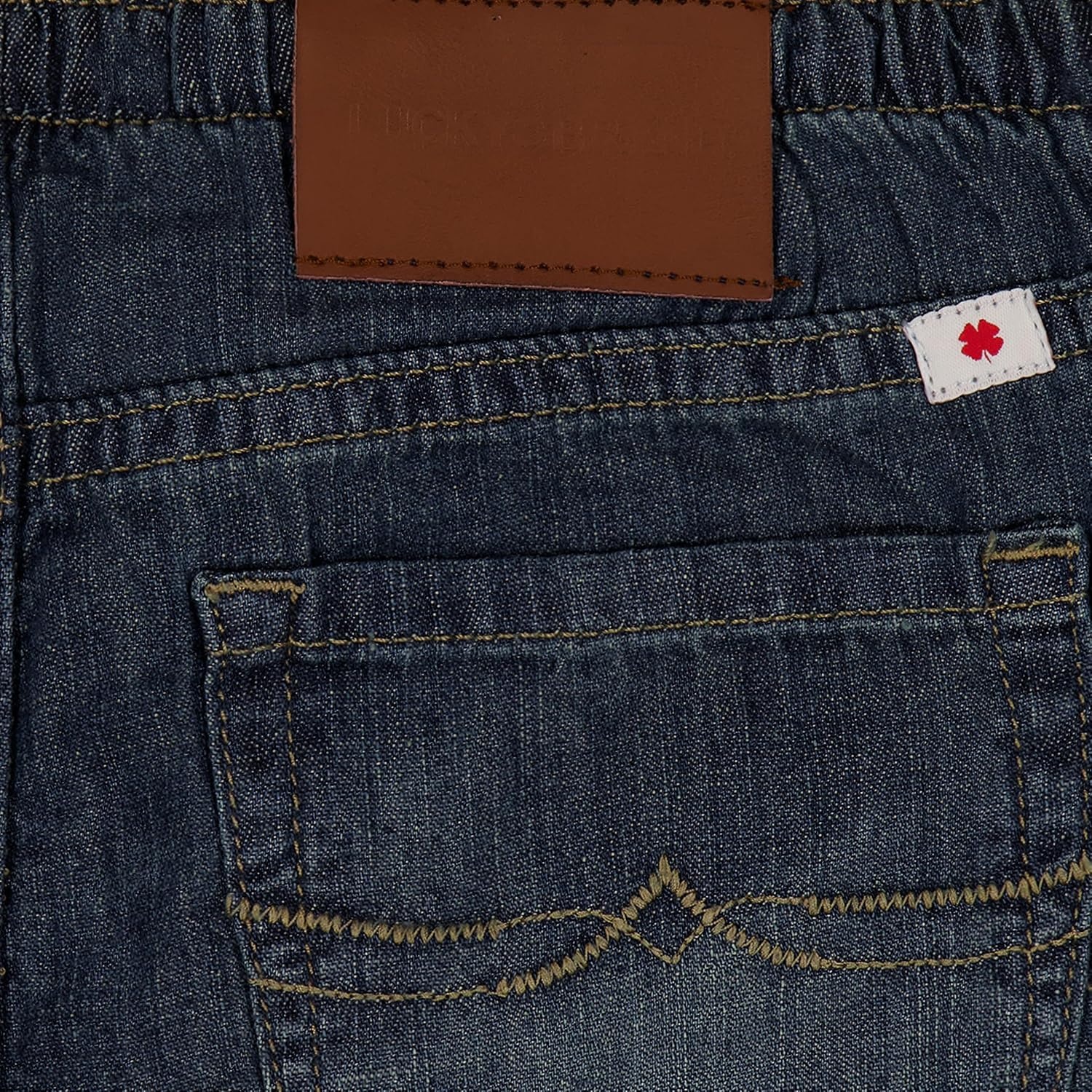 image:imageLucky Brand Girls Pullon MidRise Easy Relaxed Wide Leg Jean Elastic Waistband amp DrawstringSeamed Ada Wash