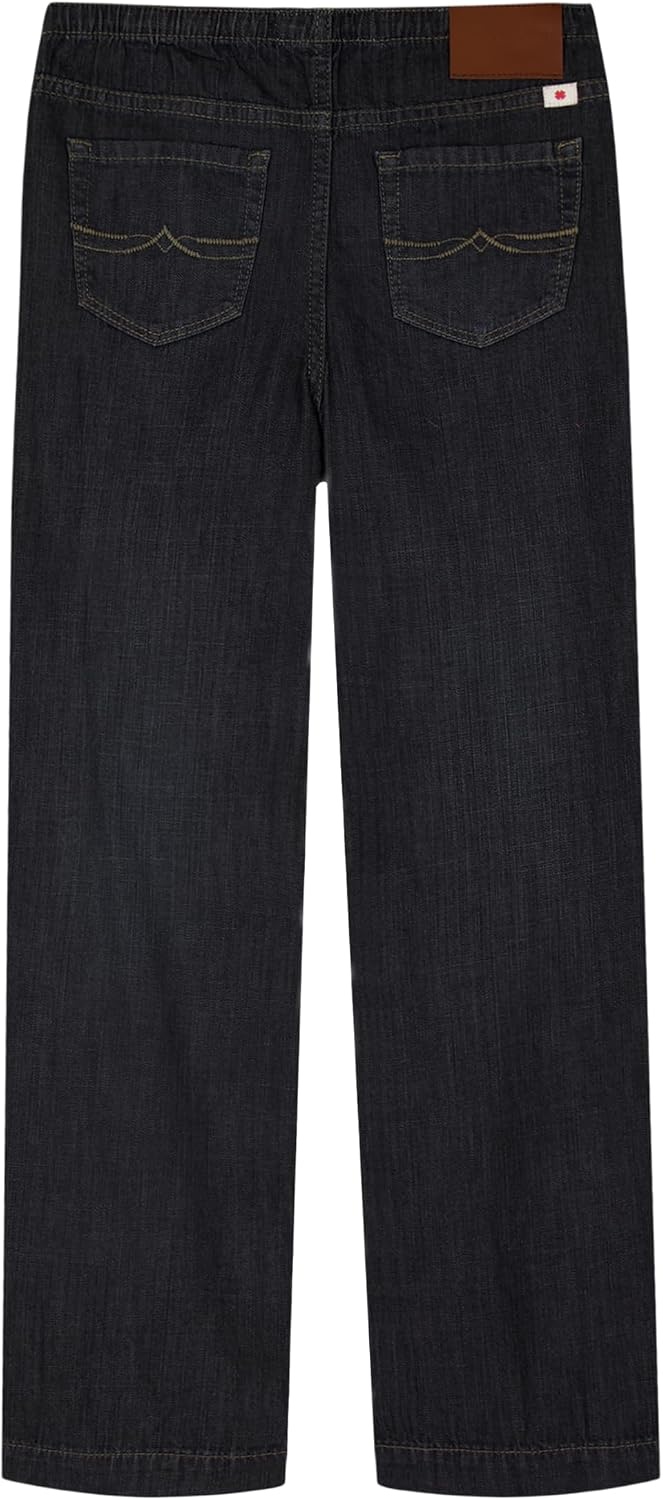 image:imageLucky Brand Girls Pullon MidRise Easy Relaxed Wide Leg Jean Elastic Waistband amp DrawstringSeamed Barrier Wash