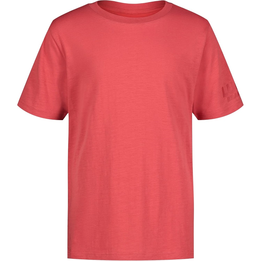 image:imageLucky Brand Boys Short Sleeve Graphic Crew Neck TShirt Soft Comfortable Relaxed FitSangria