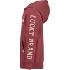 Lucky Brand Boys’ Long Sleeve Fleece Pull-over Hoodie, Comfortable, Relaxed Fit With Kangaroo Pockets(Bear Port Heather)