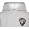 Lucky Brand Boys’ Long Sleeve Fleece Pull-over Hoodie, Comfortable, Relaxed Fit With Kangaroo Pockets(Guitar Pick Grey Heather)
