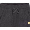 Lucky Brand Boys’ Pull-on Fleece Jogger Sweatpant, Drawstring Closure(Black Heather)