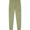 Lucky Brand Boys’ Pull-on Stretch Twill Cargo Jogger, Drawstring Closure & Elastic Cuffs(Kalamata)
