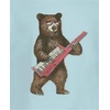 Lucky Brand Boys’ Short Sleeve Graphic Crew Neck T-Shirt, Soft, Comfortable, Relaxed Fit(Keytar Bear Clearwater)