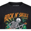 Lucky Brand Boys’ Short Sleeve Graphic Crew Neck T-Shirt, Soft, Comfortable, Relaxed Fit(Rock N Skull Black Heather)