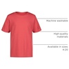 Lucky Brand Boys’ Short Sleeve Graphic Crew Neck T-Shirt, Soft, Comfortable, Relaxed Fit(Sangria)