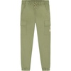 Lucky Brand Boys’ Pull-on Stretch Twill Cargo Jogger, Drawstring Closure & Elastic Cuffs(Kalamata)