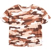 Lucky Brand Girl’s Short Sleeve Graphic T-Shirt, Tagless Cotton Tee with Fun Designs(Stone Camo)